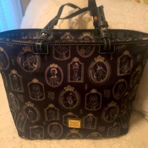 Retired Dooney & Bourke Haunted Mansion Coated Canvas Large Tote
